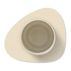 LINDDNAGlasuntersetzer 11x13 cm Curve Corduroy vanilla