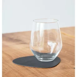 LINDDNAGlasuntersetzer 11x13 cm Curve Nupo anthracite