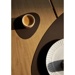 LINDDNAGlasuntersetzer 11x13 cm Curve Corduroy hazel