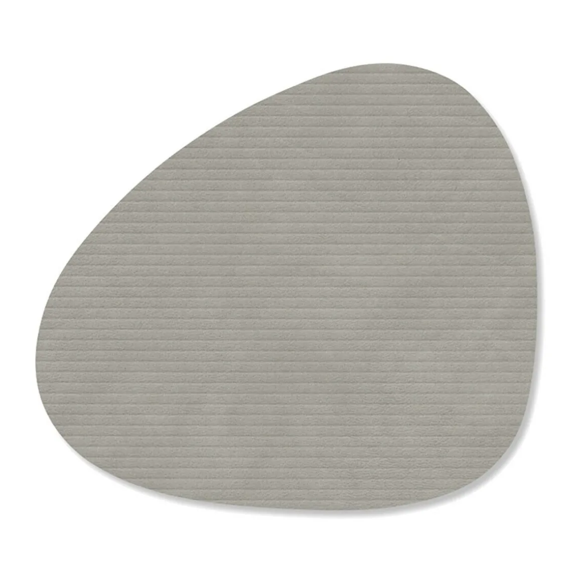 LINDDNAGlasuntersetzer 11x13 cm Curve Corduroy light grey