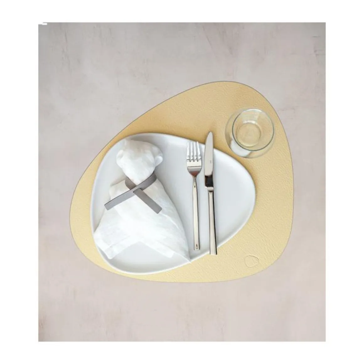 LINDDNATischset L 37x44 cm Curve Hippo gold