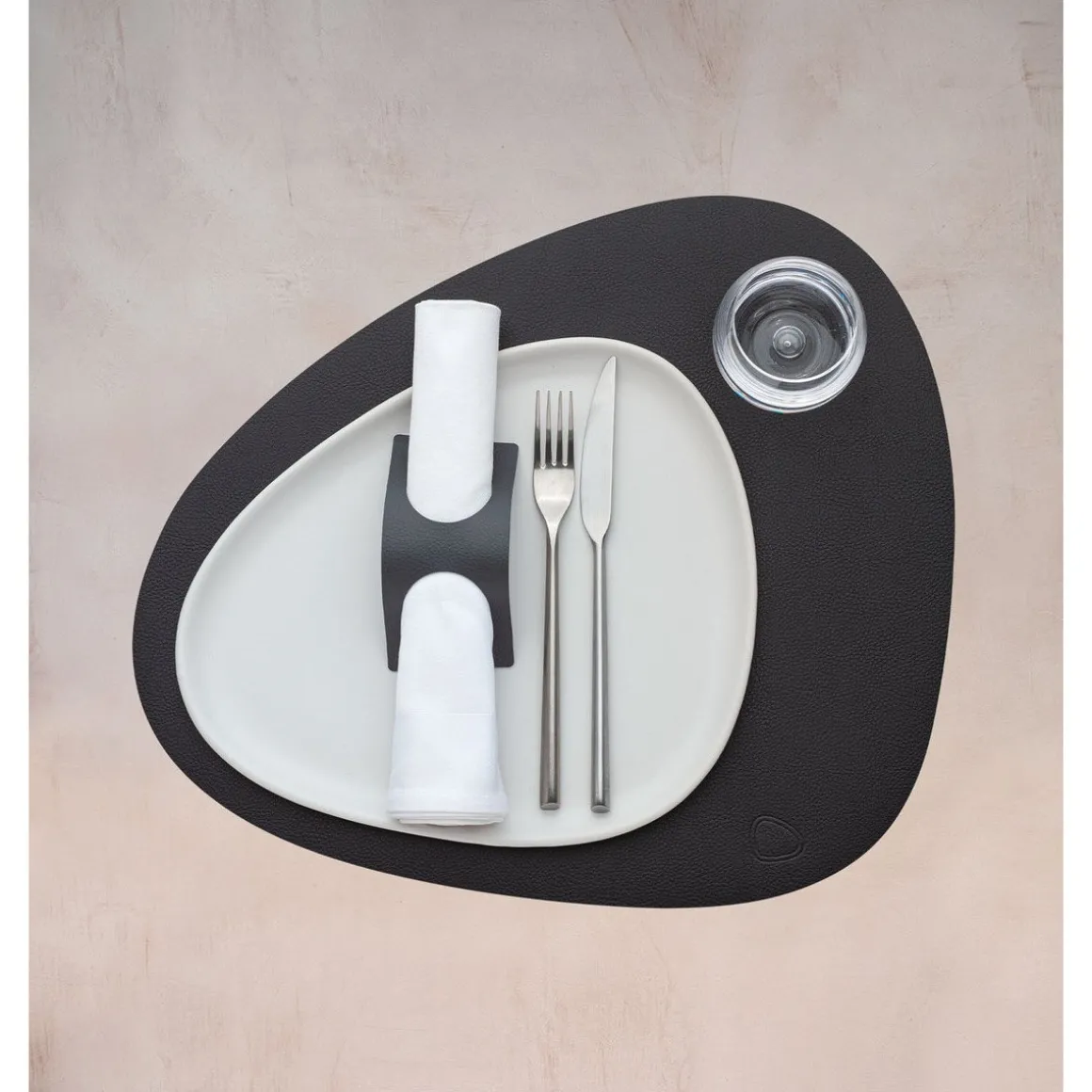 LINDDNATischset L 37x44 cm Curve Serene black