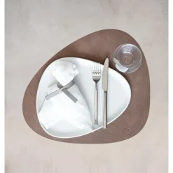 LINDDNATischset L 37x44 cm Curve Nupo brown