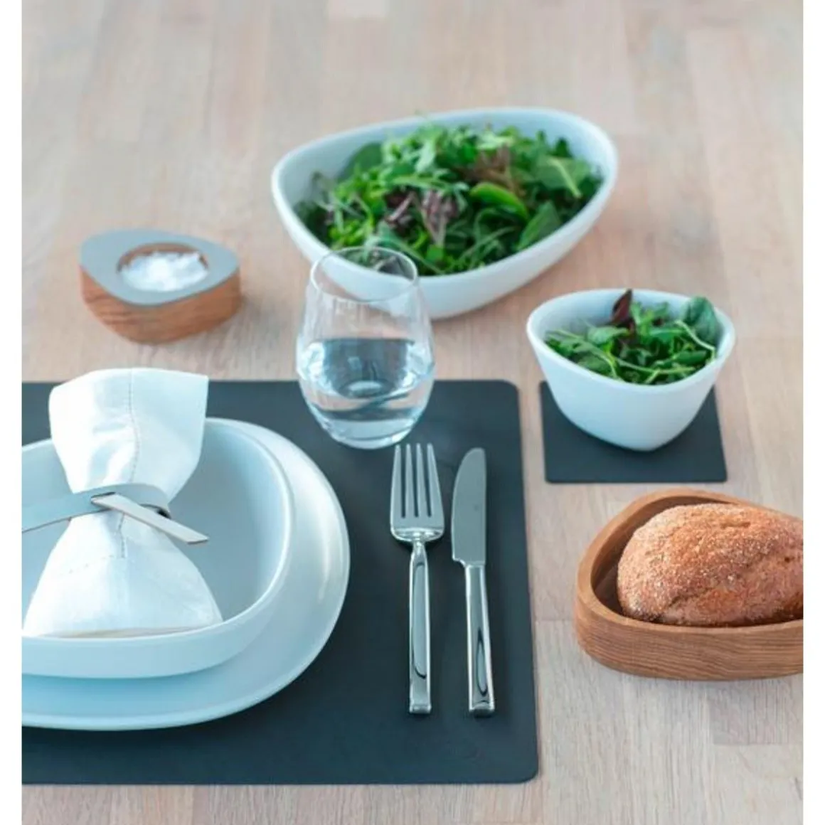 LINDDNATischset L 35x45 cm Square Nupo black