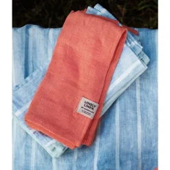 Lovely LinenServietten 45x45 cm Misty Stripe Sky