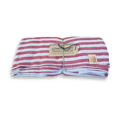 Lovely LinenTischdecke 145x300 cm Misty Edge Real Red