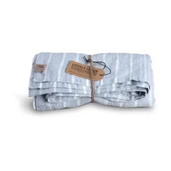 Lovely LinenTischdecke 145x300 cm Misty Stripe Sky