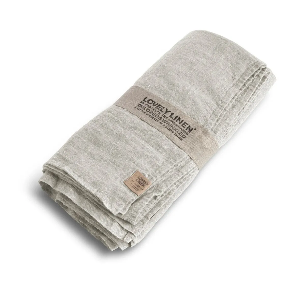 Lovely LinenTischdecke 100x100 cm Lovely Light Grey