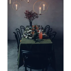 Lovely LinenTischdecke 100x100 cm Lovely Jeep Green