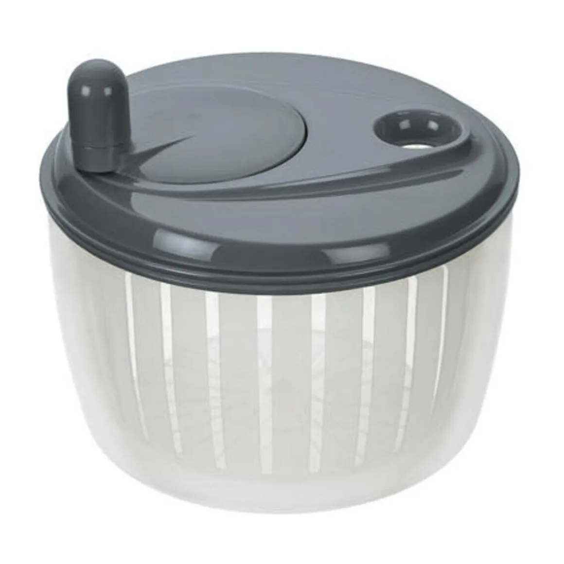 LurchSalatschleuder mit Kurbel 23 cm grau