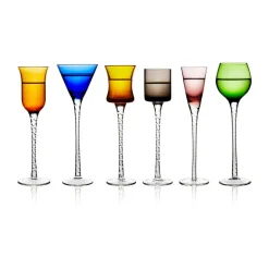 Lyngby GlasSchnapsgläser 6-tlg. London farblich sortiert