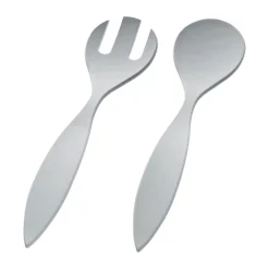 MaguSalatbesteck 30cm Natur-Design silver