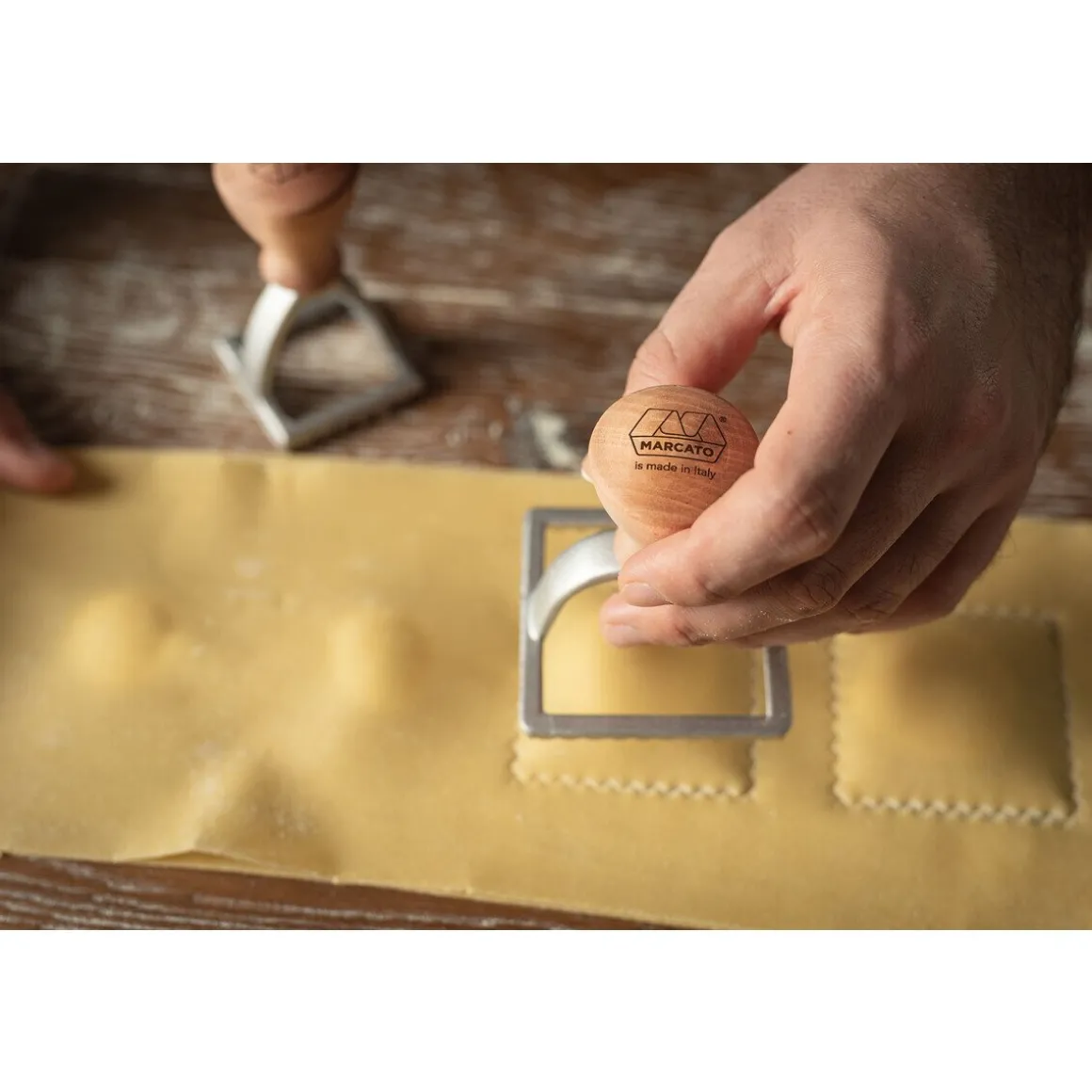 MarcatoRavioli Ausstecher 6x6 cm natur