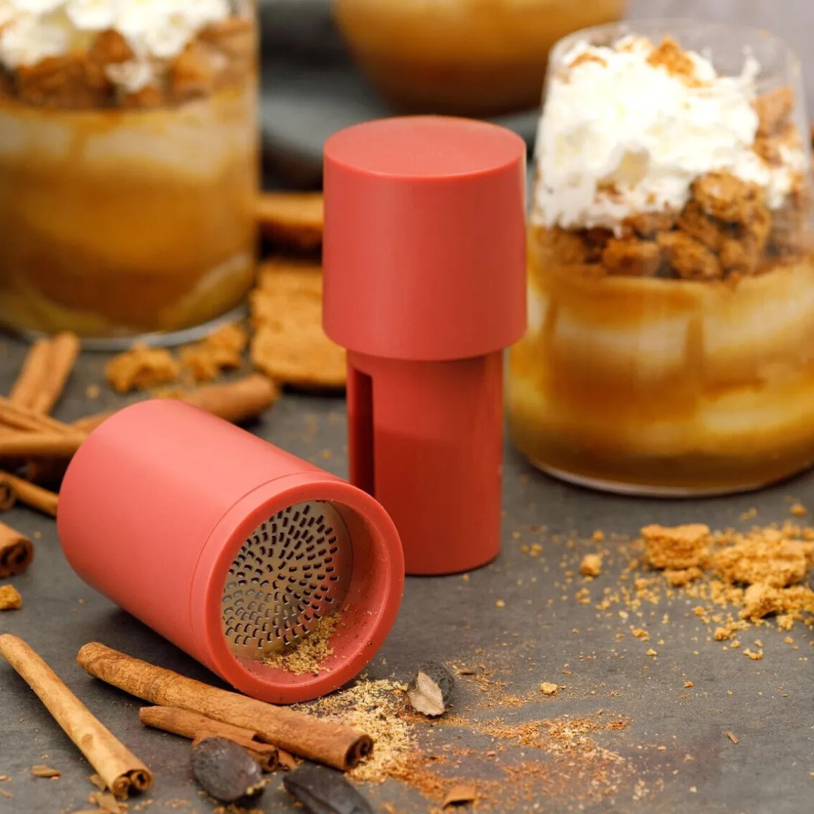 MicroplaneGewürzmühle 2in1 12 cm Speciality Lipstick Pink