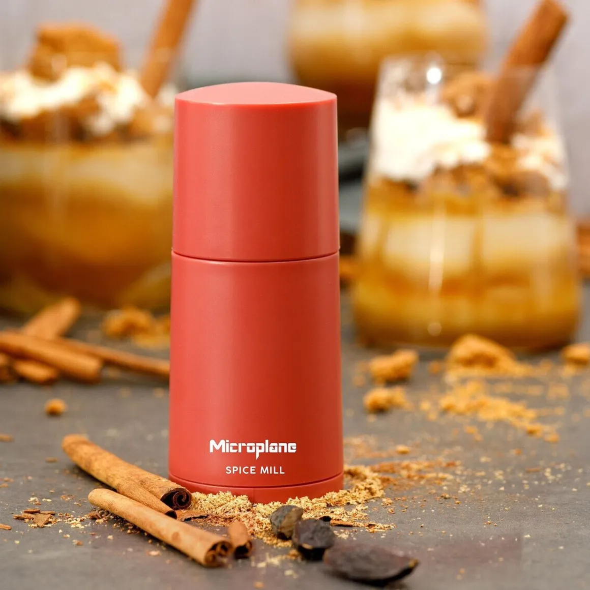 MicroplaneGewürzmühle 2in1 12 cm Speciality Lipstick Pink