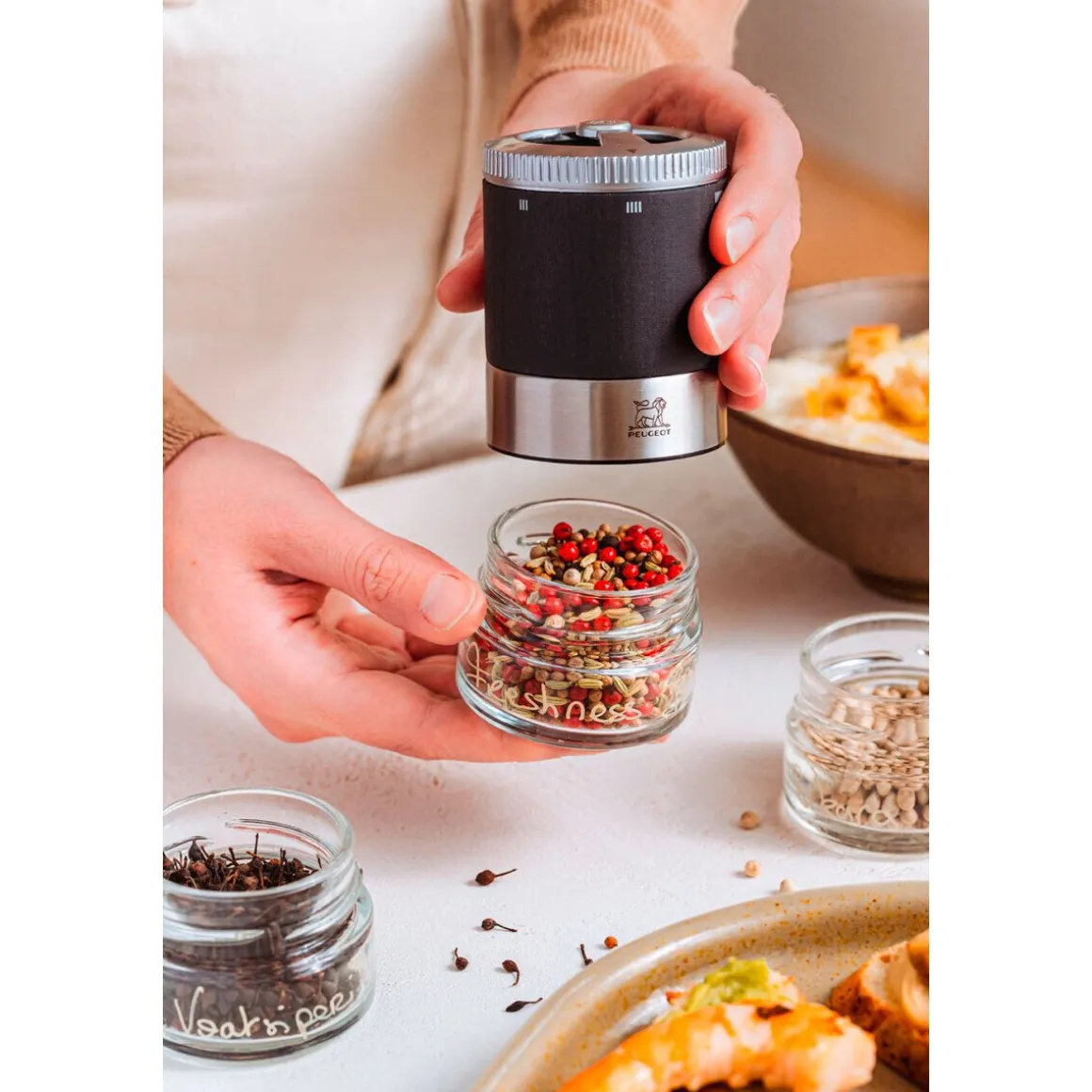 PeugeotGeschenkset Pfefferbar 8-tlg. Maestro u’Select graphit