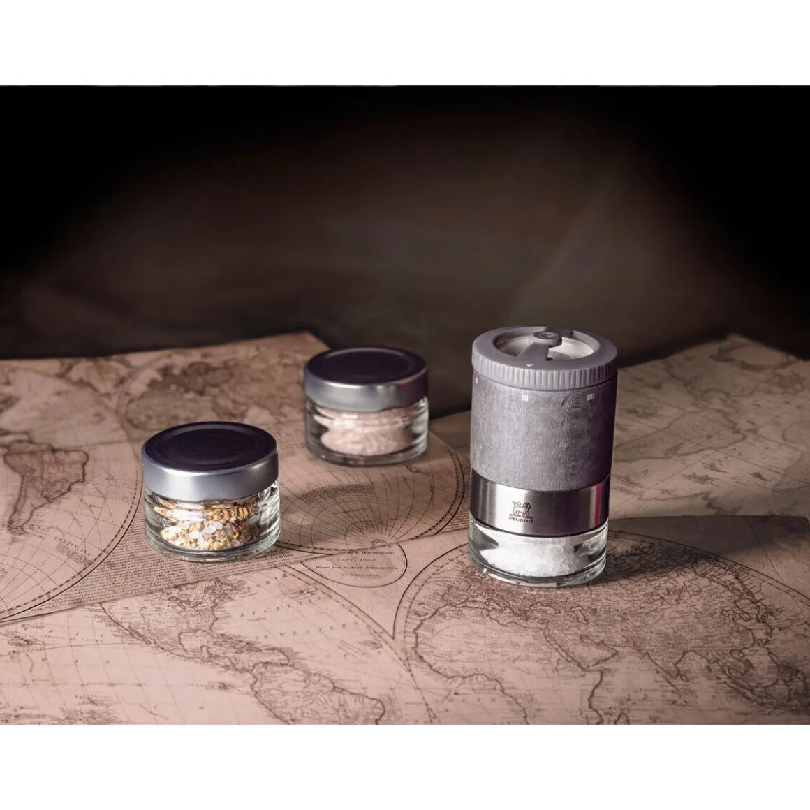 PeugeotGeschenkset Salzbar 8-tlg. Maestro u’Select hellgrau