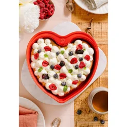 PeugeotKeramikform Herz 26 cm For You rot