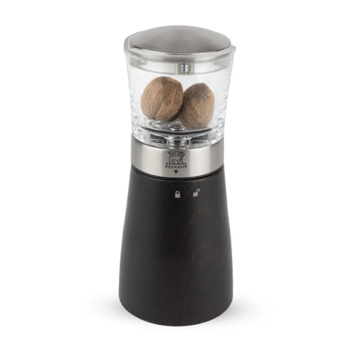 PeugeotMuskatmühle Madras Edelstahl schoko