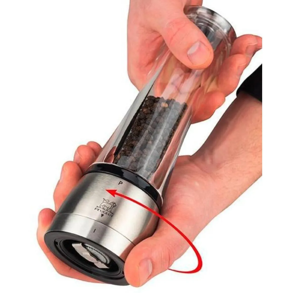 PeugeotPfeffermühle 21 cm Daman u‘Select Edelstahl/Acryl