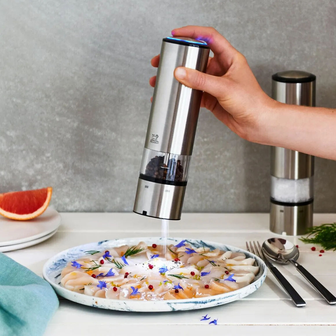 PeugeotPfeffermühle 20 cm Elis Sense Elektrisch u'Select edelstahl