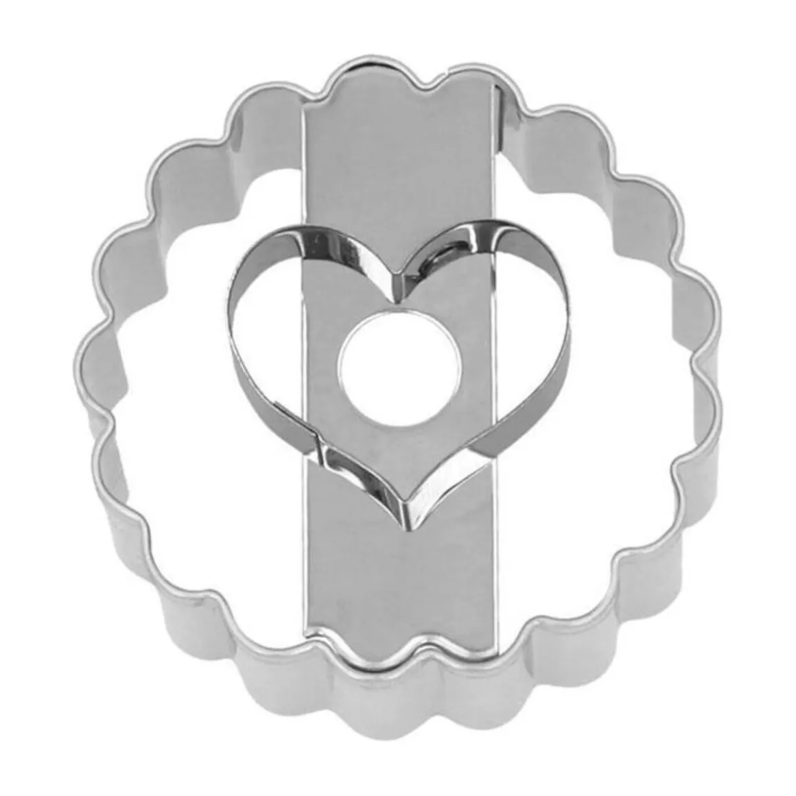 RBV BirkmannAusstecher Herz 5 cm Linzer silber