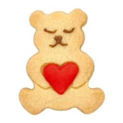 RBV BirkmannAusstecher Teddybär mit Herz 6 cm edelstahl