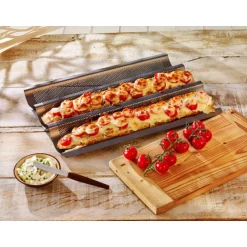 RBV BirkmannBaguette-Blech 38x29 cm Laib & Seele anthrazit