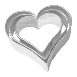 RBV BirkmannTerrassen Ausstecher Edelstahl Herz mini glatt 2/3/4 cm