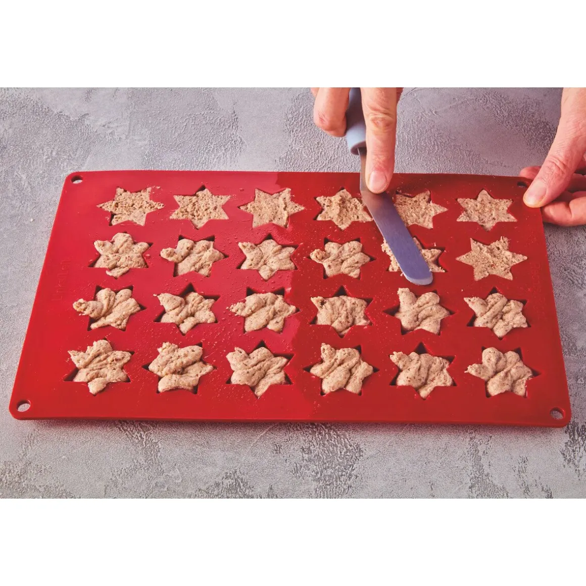 RBV BirkmannZimtsternmatte 32x22 cm rot