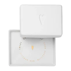 RäderButterdose Herz 2-tlg. Poesie et table weiß