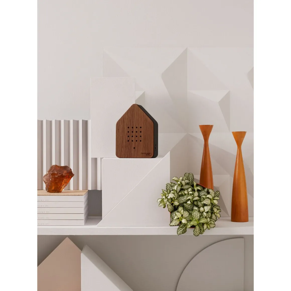 RelaxoundZwitscherbox 14 cm Walnut Dark