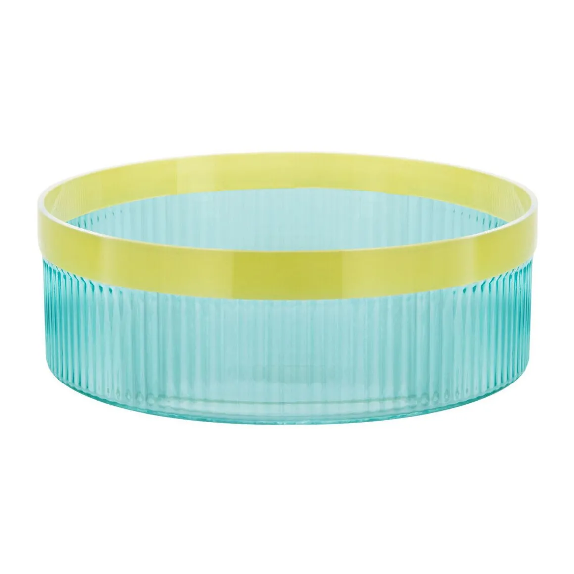 RememberGlasschale Groove blau 27x27x10cm