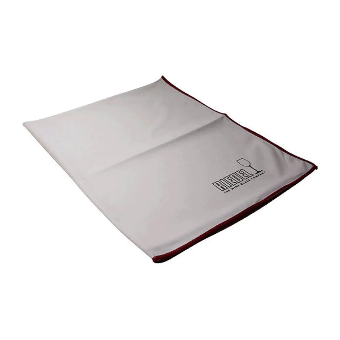 RiedelGlasreinigungstuch weiss mit rotem Rand