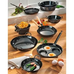 RiessSchlemmerpfanne 26cm ~ mit 2 Griffen schwarz