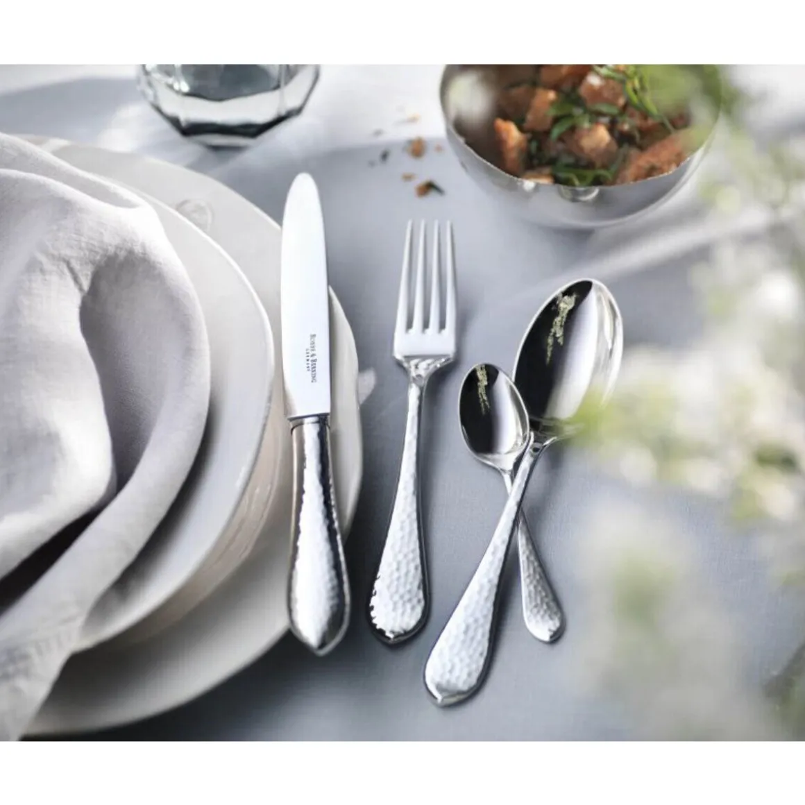 Robbe & Berking24 tlg. Garnitur Martelé 925 Sterlingsilber