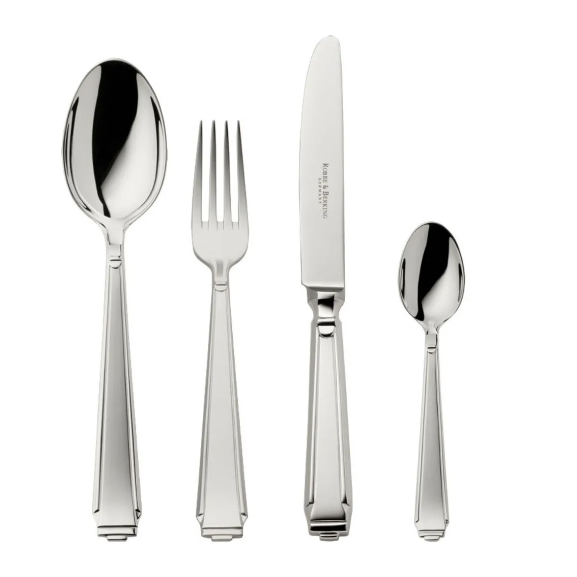 Robbe & Berking4 tlg. Garnitur Art Deco 150 g versilbert