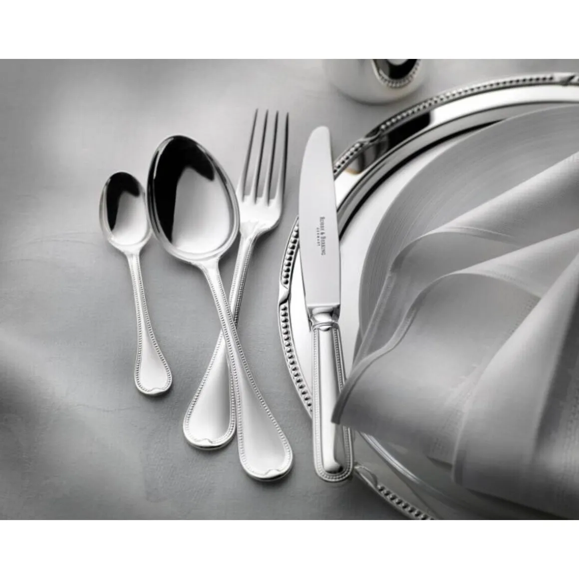 Robbe & Berking4 tlg. Garnitur Französisch Perl 150 g versilbert