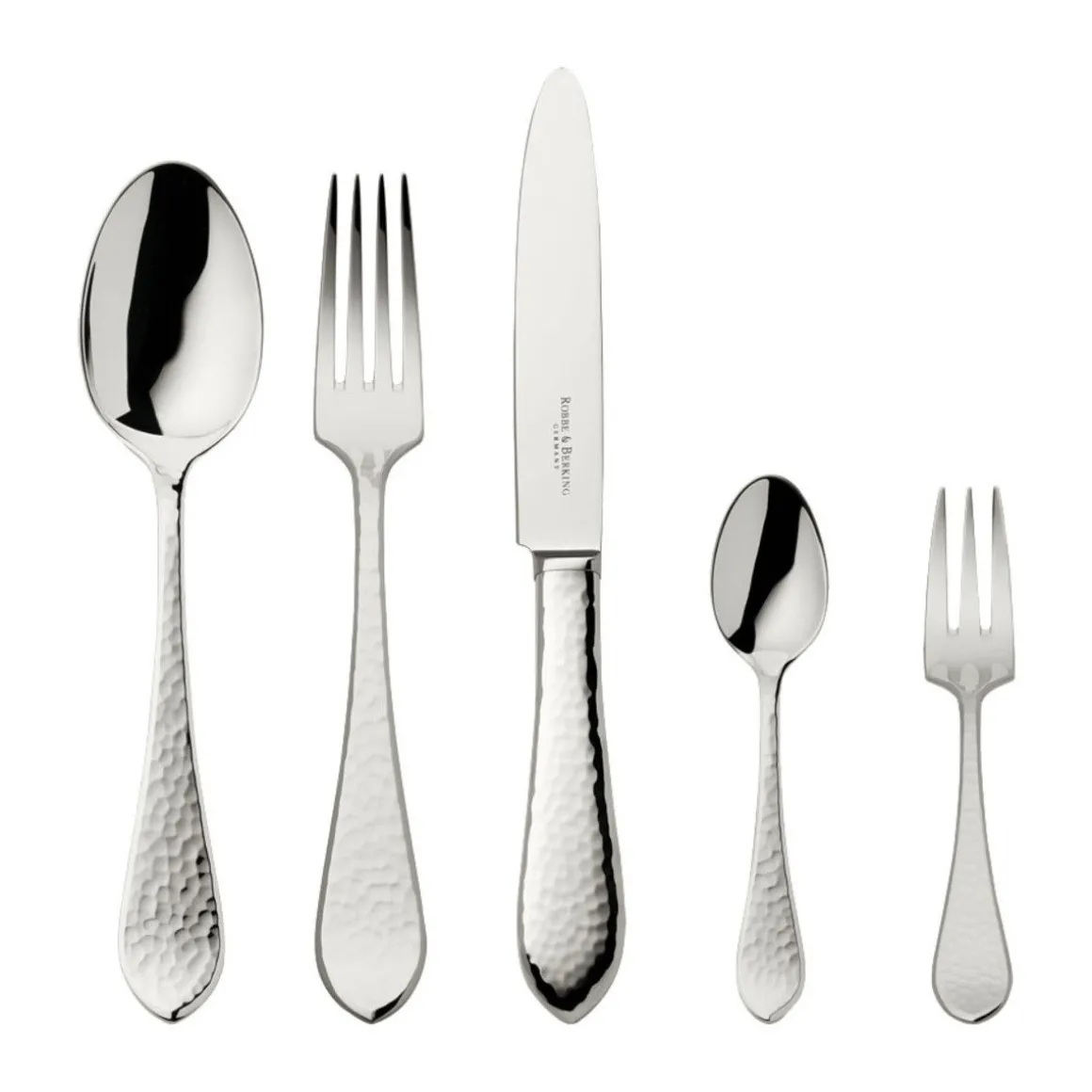 Robbe & BerkingMenübesteck-Set 30-tlg. Martelé 150 g versilbert