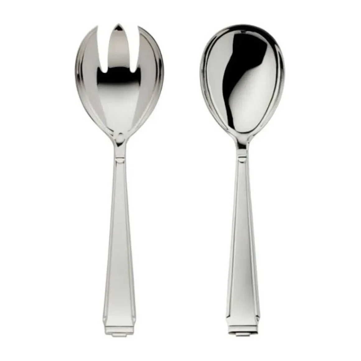 Robbe & BerkingSalatbesteck gross Art Deco 925 Sterlingsilber