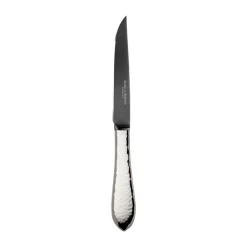 Robbe & BerkingSteakmesser Frozen Black Martelé 925 Sterlingsilber