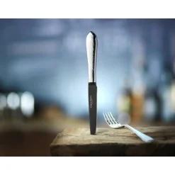 Robbe & BerkingSteakmesser 23 cm Martelé Frozen Black 150 g versilbert