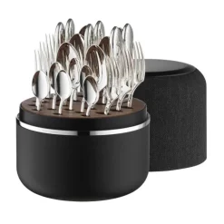 Robbe & BerkingThe Box - Martelé 150 g versilbert inkl. 24-tlg Besteckset Marble Cut