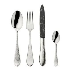 Robbe & BerkingThe Box - Martelé 150 g versilbert inkl. 24-tlg Besteckset Marble Cut