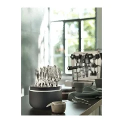 Robbe & BerkingThe Box - Riva 150 g versilbert inkl. 24-tlg Besteckset Frozen Black