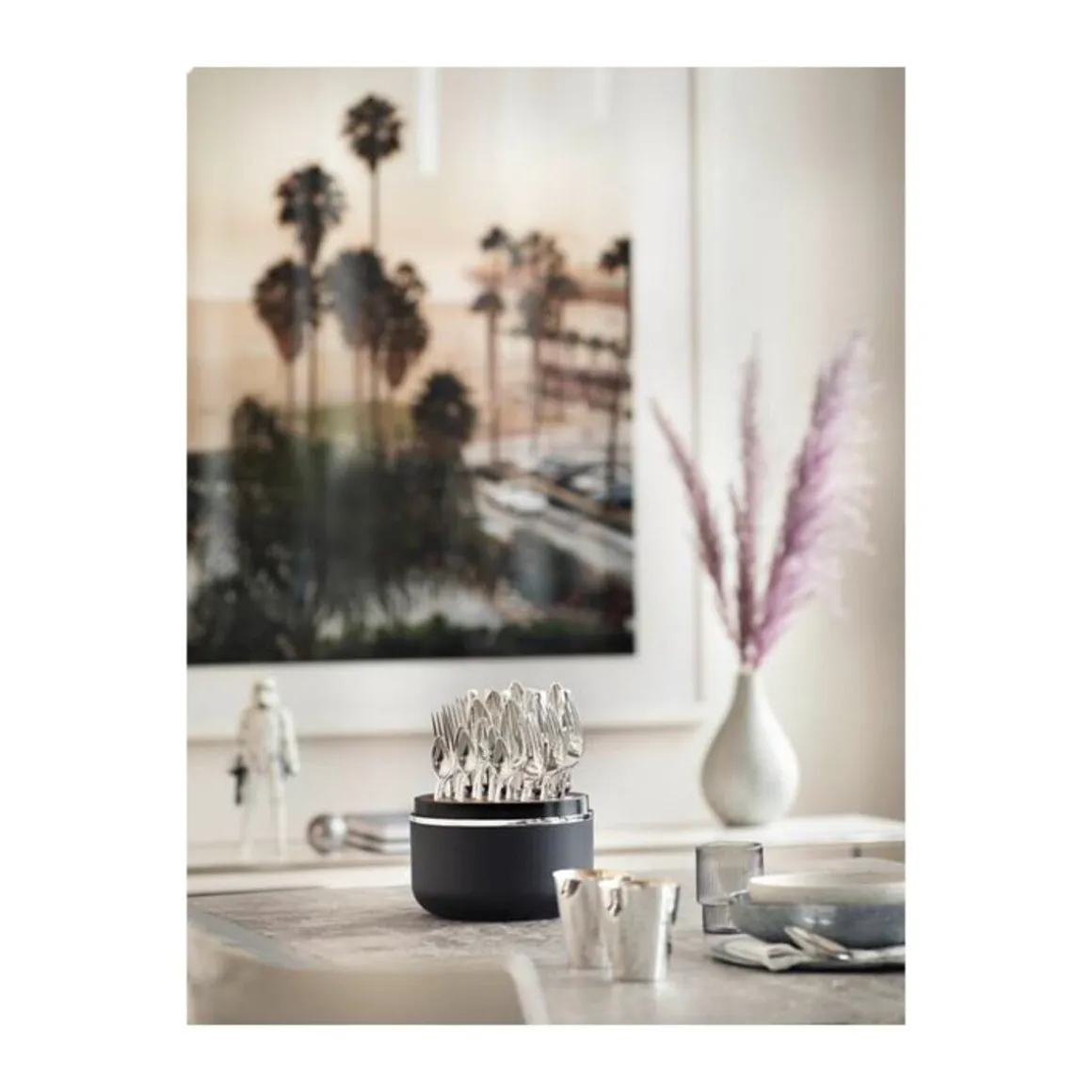 Robbe & BerkingThe Box - Riva 925 Sterlingsilber inkl. 24-tlg Besteckset Frozen Black