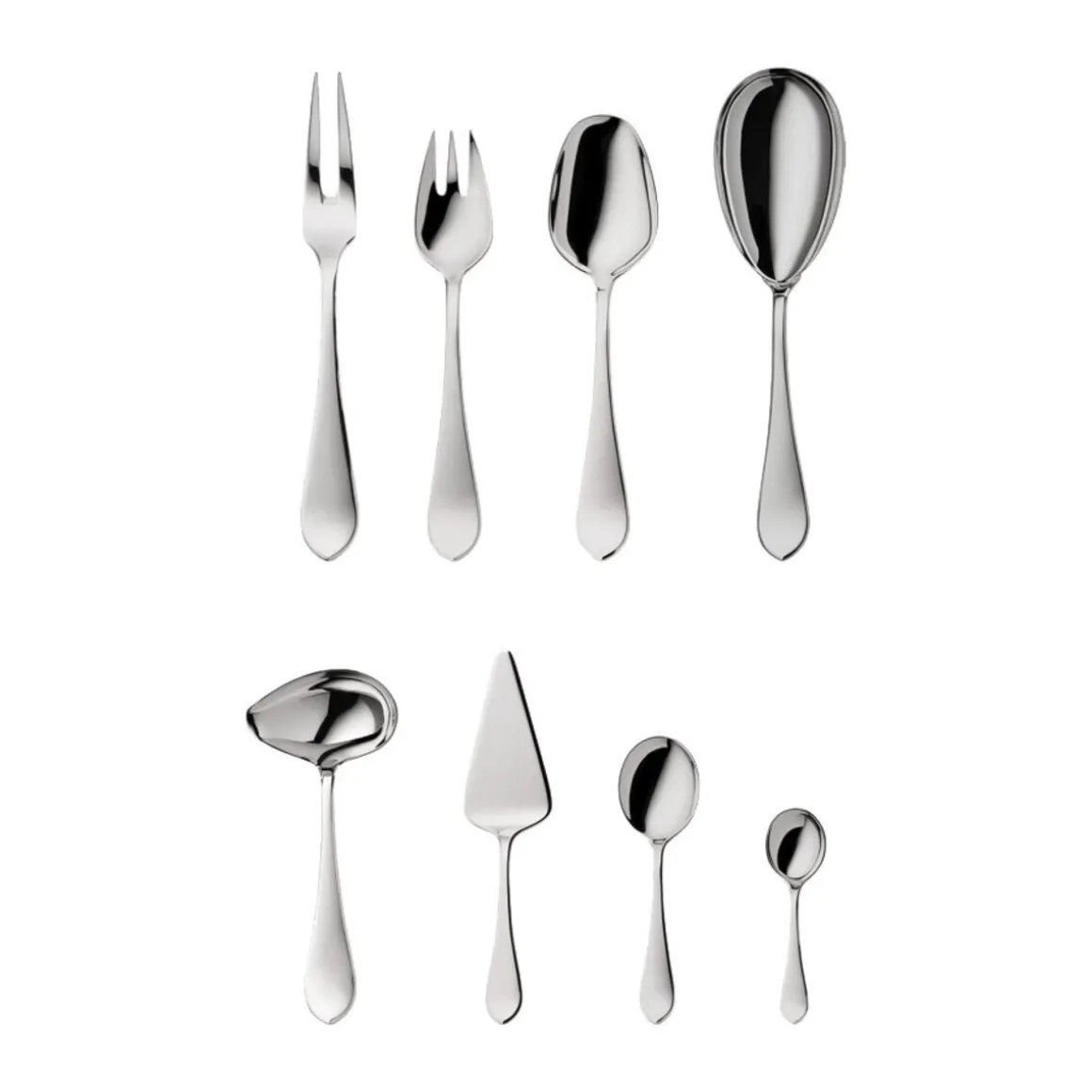 Robbe & Berking9-tlg. Vorlegegarnitur Eclipse 150 g versilbert