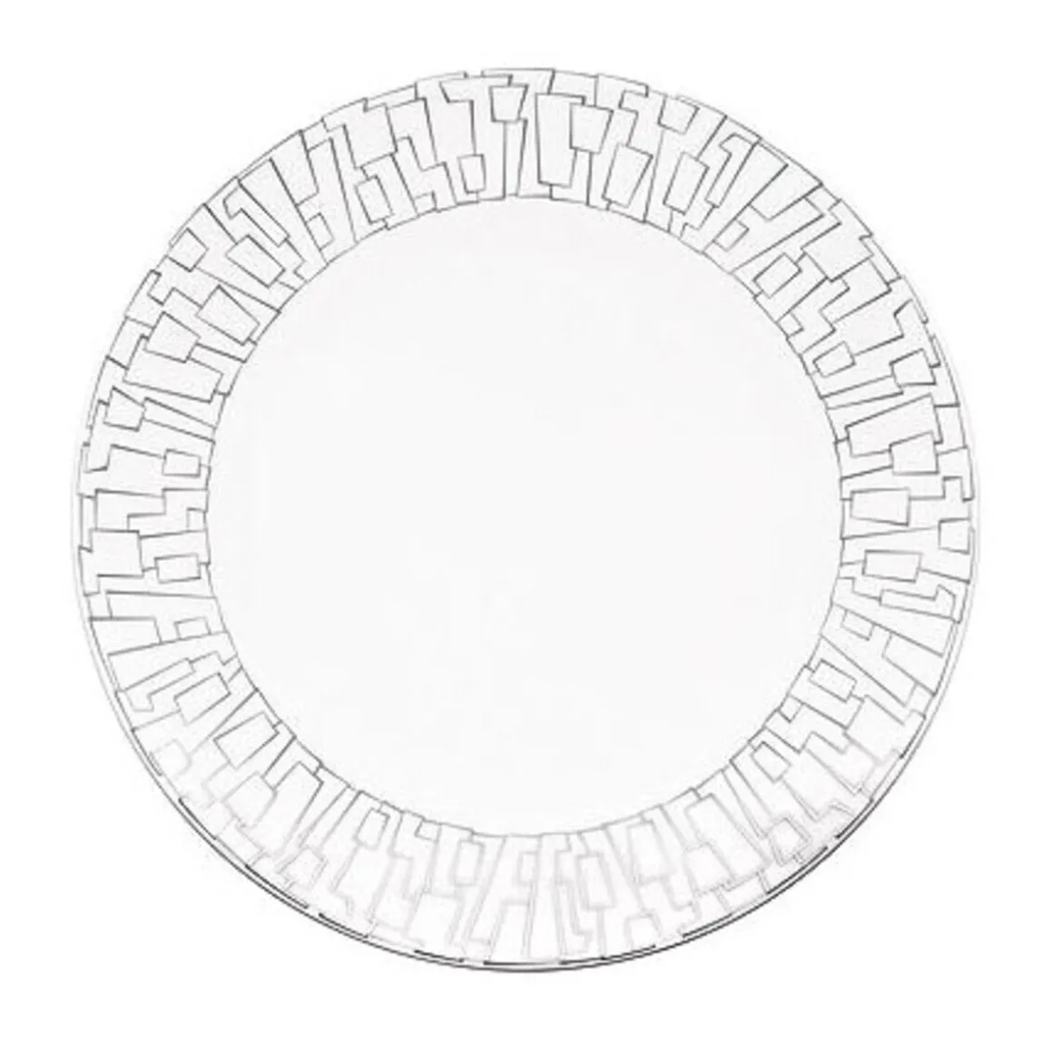 RosenthalFrühstücksteller 22 cm TAC Gropius Skin Platin