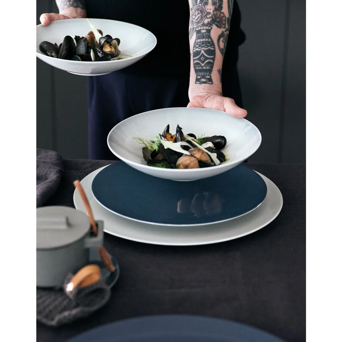 RosenthalFrühstücksteller 22 cm TAC Sensual Comfort Blue