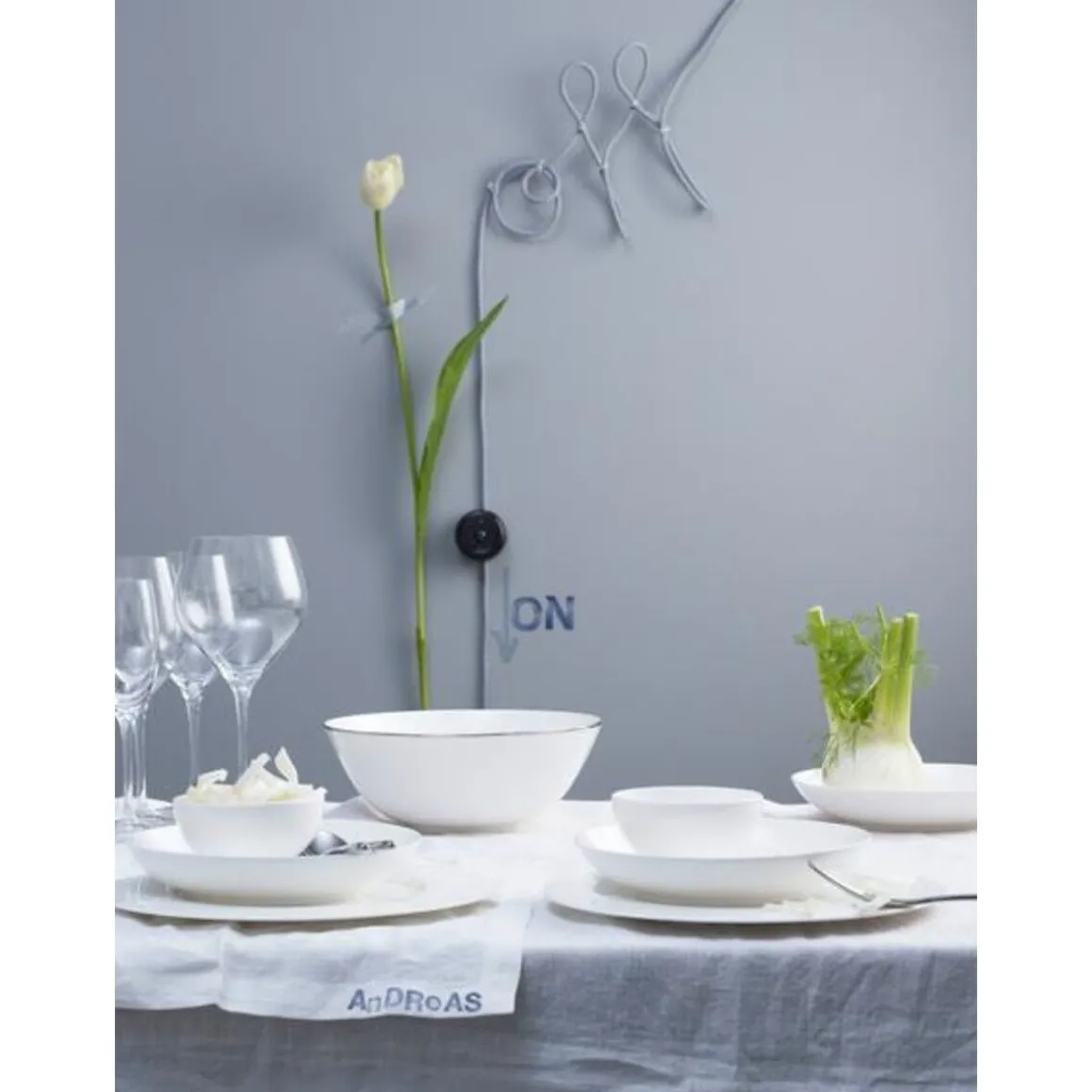 RosenthalFrühstücksteller 23 cm Fahne Brillance Weiß